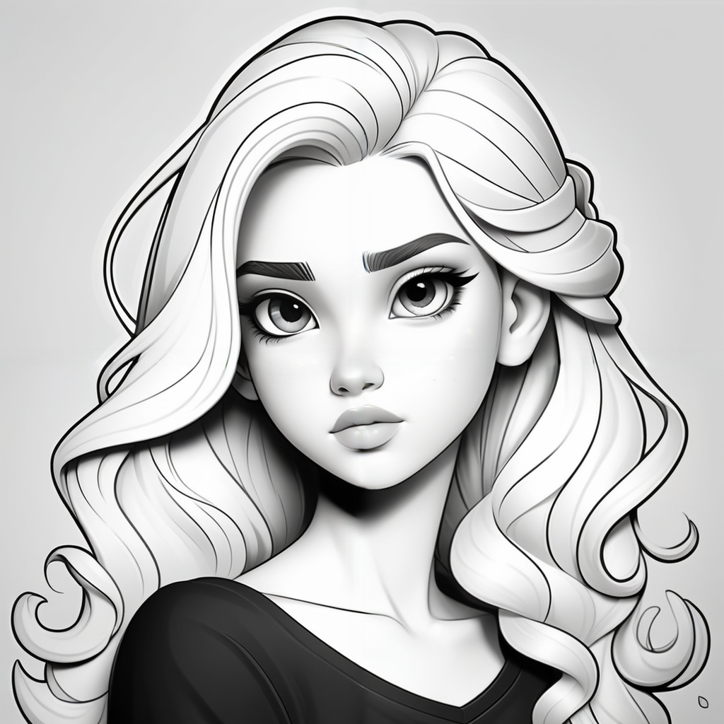 00142-2112984117-coloring page design , black and white , a beautiful student girl, outline, precision line art.png